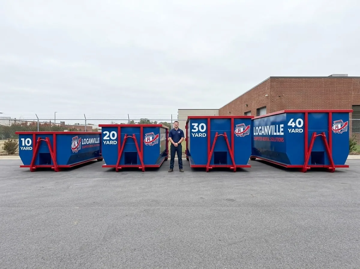 10, 15, 20 and 30 yard roll-off dumpsters available for rent in Loganville, GA 10, 15, 20 and 30 yard roll-off dumpsters available for rent in Loganville, GA